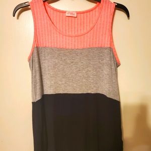 Pulse Boutique Color Block Tank Top